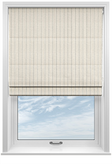 Emily Bond George Stripe, Linen - Roman Blind
